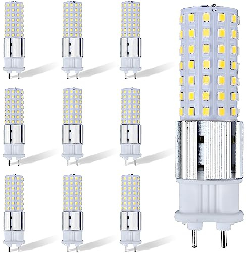TPMAFF G12 LED Bulb 15 Watt 1500 Lumens G12 Light Source G12 Bi-Pin Base LED Corn Light Bulb (150 Watt Halogen Equivalent) AC 85V-265V, Not-Dimmable (Pack of 10)
