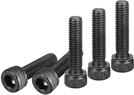 DTGN M6x25mm Sechskantschrauben, 50 Stück 12.9 Grad Legierter Stahl, Metrische Maschinenschraube mit Innensechskant, Sechskant-Antrieb, Schwarz Oxid-Finish, UNC Grobgewinde Vollgewinde