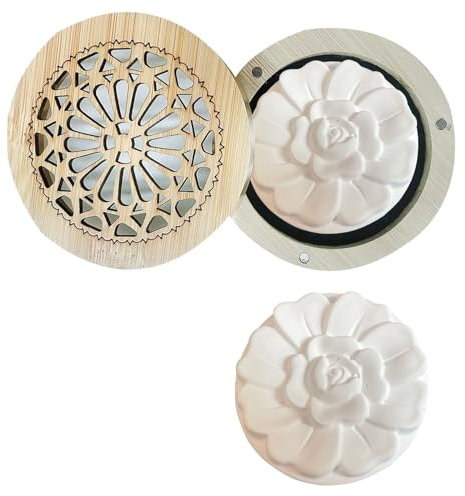 Diffusore di Oli Essenziali Aromaterapia Pietra Aromaterapica Diffusori Ambiente Diffusore Profumo Ambiente no Aroma DIY Oli Essenziali Soggiorno,Bagno,Camera da Letto Lncludi Scatola di Legno