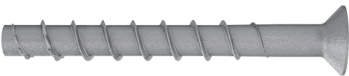 Fischer Ultracut FBS II CP SK 8x90 Betonschrauben TX40 - Leistungsstarke Betonschrauben für den Innenbereich - Sichere Befestigung in Beton & Mauerwerk, Stahl feuerverzinkt - 50 Stück