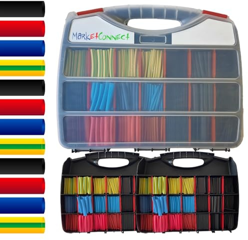 MarketConnect® 940 PZ Guaina Termorestringente L 50 mm • NERO Ø 1,6-25,4 mm • ROSSO, BLU, GIALLO-VERDE Ø 3,2-9,5 mm • VALIGETTA 940