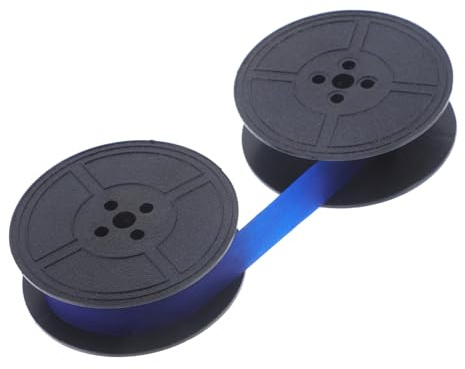 VILLCASE Farbband für Schreibmaschinen Blau aus Nylon mit Starker Tintenaufnahme und Verschleißfestem Material für Haushalt und Büro