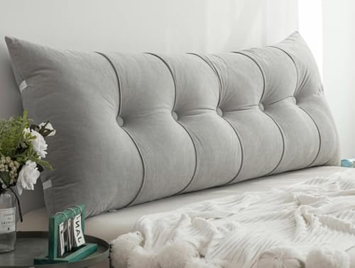 Almohada de lectura Suave, Sofá Cojines de Lectura，120/60/80/150/200/180cm Cabecera Cojín, Cojín Grande de Pared, Respaldo de Cama Almohada Lumbar para Sala de Esta Sillas Dormitorio(A3,150x55cm/59x21
