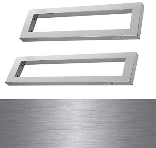 Wandkonsole Träger Waschtisch Konsole Edelstahl Gebürstet 400x150x30 mm WK40EGB 2 er Pack