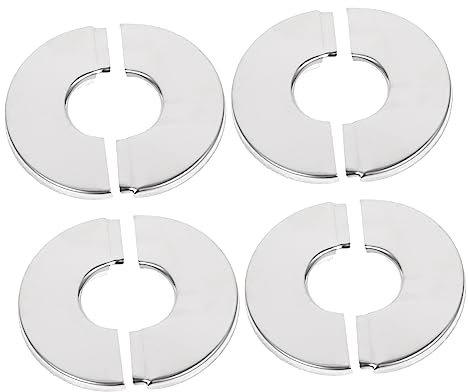 WATIIFUFU 4stücke Rohrabdeckung Für Wandöffnungen Dekorative Edelstahl-abdeckung Rosettenplatten Zur Einfachen Montage Geeignet Für Wasser Und Gasrohre Optisch Verschönert Langlebig Und