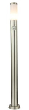 meineWunschleuchte Wegeleuchte aus Edelstahl in Silber mit Bewegungsmelder, Höhe 110cm