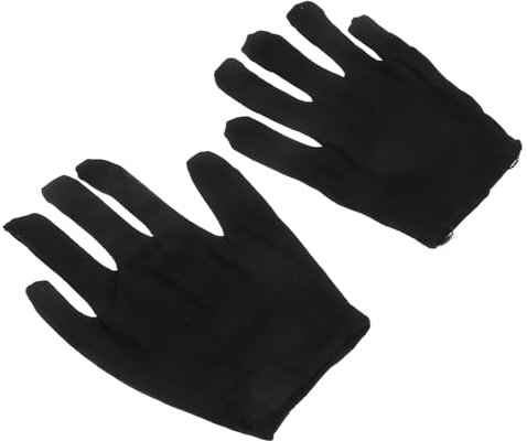 GARVALON 6paare Industrielle Und Schmuckhandschuhe Aus Baumwolle Atmungsaktiv Und Anti- Für Qualitätsprüfung Und Handhabung Schwarz