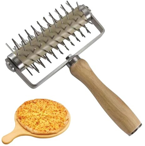 Dough Docker Roller Pizza - Pizza Roller Spikes, Pie Hole Maker Homemade Baking | Cake Crackers Prevent Dough Blistering, Save Time Tool Pastry Baking Equipment Cookie Dough Roller Homemade