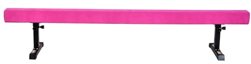 Gymnastic Beam, Schwebebalken Für Zuhause, 180cm Einstellbarer Balancestrahl, 5 Höhen Einstellbar Und Low Levels Stabile Floor Beam Gym Trainingsgeräte, Gymnastikbalken Trainingsgeräte Mit Bein