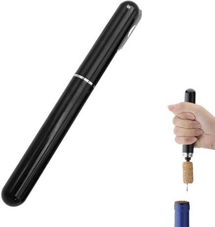 1 PCS Ouvre-vin à pression d'air 2-en-1 avec coupe-papier Ouvre-bouteille,Tire Bouchon Pompe À Air,Tire-Bouchon Portable pour Voyage,Idéal pour Camping,Fêtes,Bar,Cadeau pour Amateurs de Vin.
