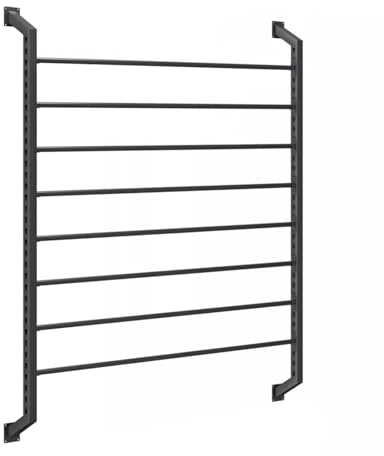 XAWSOP 8/10 - Tier Textile Fabric Cart with Adjustable Hanging Rod, Wall Mounted Car Color Change Film Display Rack, Black Heavy-Duty Steel Frame,Hold up 8 Rolls
