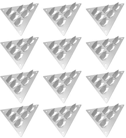 NIYANGLE 12pcs Soundproofing Sound Isolation Clips Resilient Channel Mounting Clip Reduces Noise from Neighbors for Apartment Recording Studio