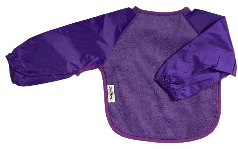 Silly Billyz SIB-105VI Langarm-Lätzchen, medium, 6-24 Monate, Vlies, violett