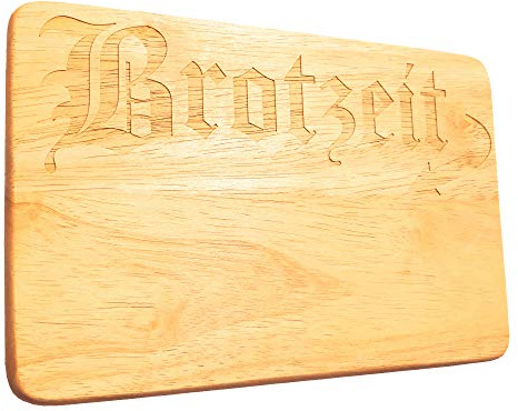 Frühstücksbrett Brotzeit Vesperbrett rustikale Holzgravur