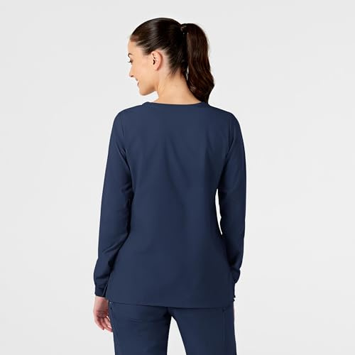 WonderWink 8155ANAVYXL W123 - Giacca da Donna con Scollo Rotondo, Taglia XL, Colore: Blu Navy