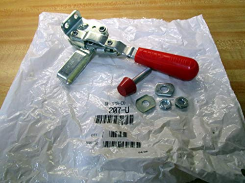 DESTACO 207-U Series 207 Vertical Hold Down Clamp, Flanged Base, U-Bar