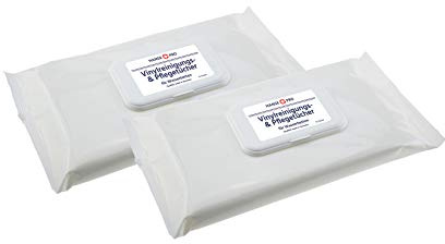 Hanse Pro Vinyl-Reinigungstücher, 2 x 15 Tücher I Pflege-Tücher I Reinigungs-Tücher I Vinylreiniger I Ideal für Wasserbetten I Schutz I Zubehör Wasserbett-Matratze
