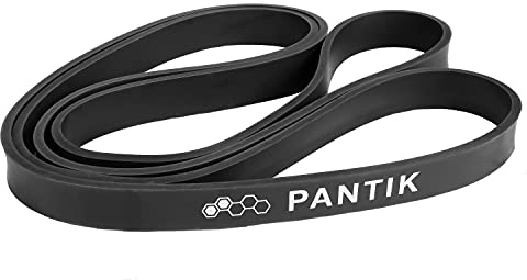 PANTIK Resistance Band for Women and Men Pull up Bands Exercise Loop Band for Body Stretching Powerlifting Yoga Pilates Resistance Training (Black: 25-65 lbs)