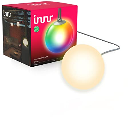 innr Smart Sfera Luminosa da Giardino Estensione, Luci LED, Bianca e Colorata, Lanterne,Palla da Giardino Esterno, Lampada - Confezione da 1 (Set Base OGL 130 C Necessario)