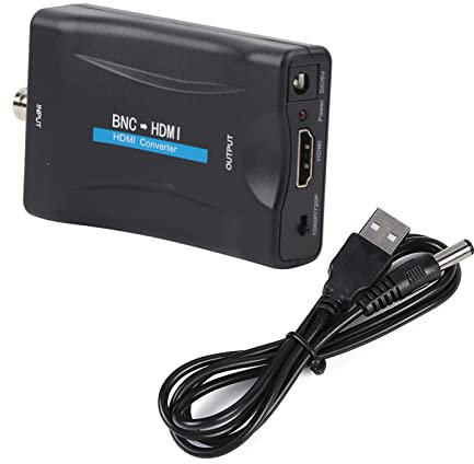 Yosoo Health Gear BNC To HDMI Converter, BNC To HDMI Video Converter Display HD 1080P/720P Video Adapter Surveillance Monitor for Wii,