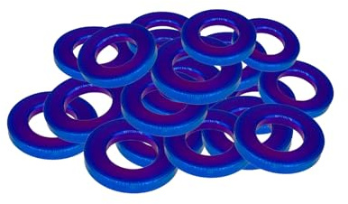 RISON-Titanium Rondelle Piatte in Titanio Grado 5 M6, 10 Pezzi Rondelle Piane e Rondelle di Sicurezza DIN125, Rondella Metallica Parafango Piana Rondella Distanziatrice per Viti Bulloni