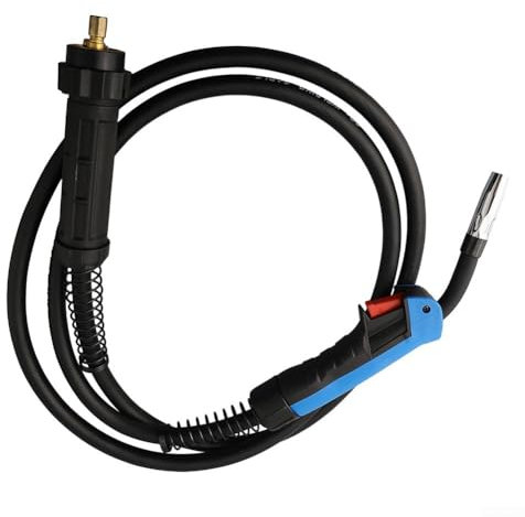 Zilimontt MB-15AK MIG Welding Torch Machine for MIG MAG Welder with Flexible Head, 10Ft 250A 0.6-1.2mm Wire Diameter