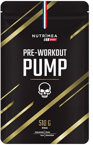 Pre Workout | AAKG, Beta Alanine, Cafeine, Citrulline, Taurine & L Tyrosine | Performance, Congestion, Focus | Extrait de Betterave | Vitamines B3, B6, B12 | Goût Fruits rouges | 510 g | Nutrimea