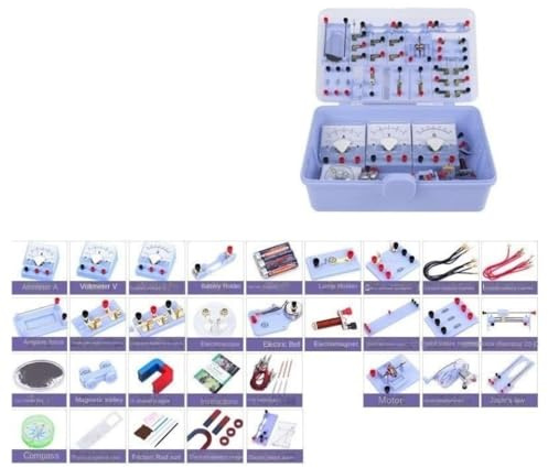 Experimentierkasten Schaltung Physikalischer Grundlegendes Experiment Zur Elektrizität Und for Magnetismus, Physik, Stromkreis-Set(Purple)