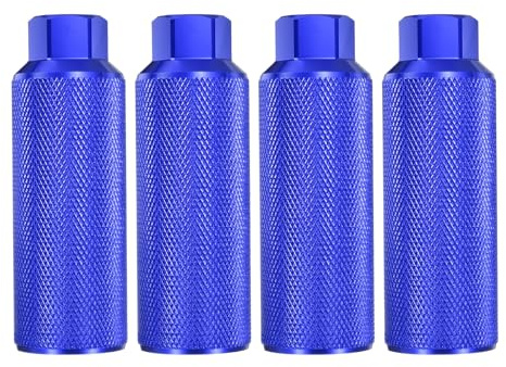QUARKZMAN Paar Fahrrad BMX Pegs Aluminiumlegierung mm Öffnung Hintere Stunt Pegs Anti-Rutsch Hintere Sitzstände für Mountainbike Rennrad BMX Schwarz