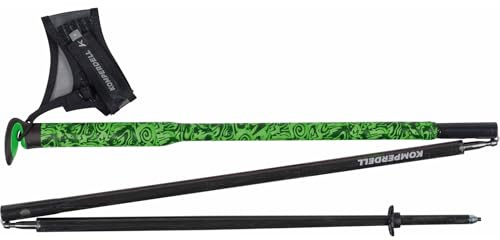 Komperdell FXP Carbon Ultra Wanderstock auf Packmass 45 cm faltbar Green- Pink Gr. 125 cm Ultraleichter Faltstock
