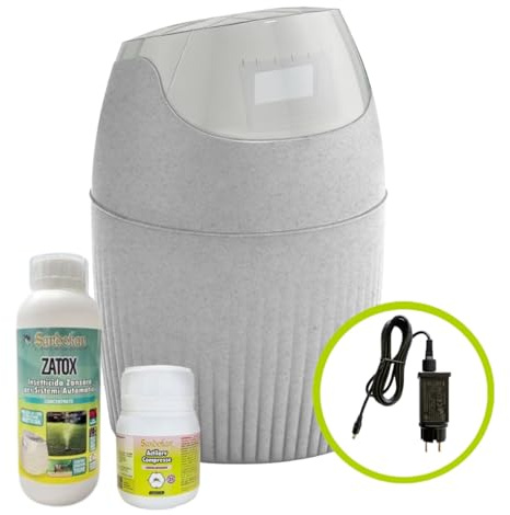 Sandokan, Kit Automizer 40L Elettrico, Nebulizzatore Antizanzare Giardino Da Esterno Automatico, Disinfestazione Fai da Te con Serbatoio 40L Copertura 600mq Espandibile fino a 2000 mq. Made In Italy
