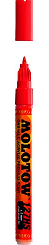127HS-CO Molotow ONE4ALL-Farbstift mit 1,5 mm Crossover-Spitze – in verschiedenen Farben Traffic Red