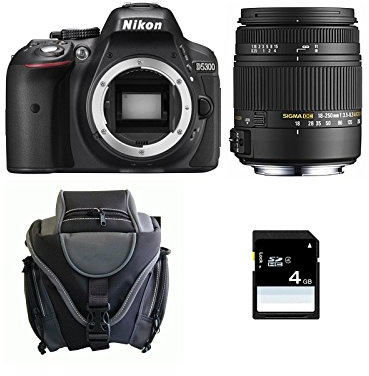 Nikon D5300 + SIGMA 18-250 DC OS MACRO + SD 4Gb