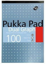 3xA4 Dual Graph Pad 300 Pages Of 80GSM premium Quality Graph paper Pad (Single)