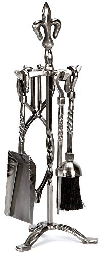 Fire Vida Fleur de LYS Feuerbesteck aus Metall, Zinn, 5 Stück