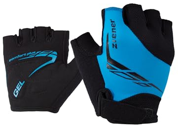 Ziener Kinder CANIZO Fahrrad-, Mountainbike-, Radsport-Handschuhe | Kurzfinger - atmungsaktiv/dämpfend, persian blue, M