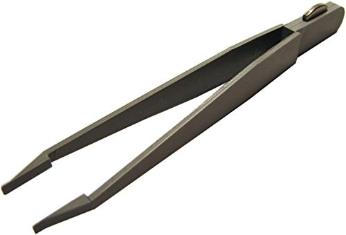 Bergeon 6460-P urmakare batteripincett och locköppnare för Swatch klockor, blåklintång, antimagnetisk, platt
