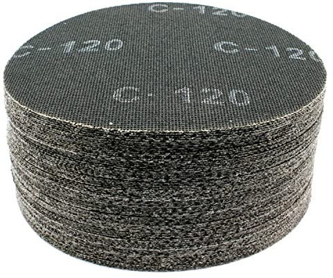 Lot de 50 grilles abrasives autocollantes - 225 mm - Grain 180 - Pour ponceuse à sec, girafe, ponceuse murale, ponceuse de plafond, ponceuse à col long
