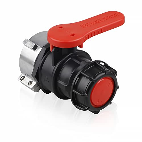 SWAWIS IBC Adapter Kugelhahn Tank Ablasshahn Ersatzkugelhahn DN50 (75mm)