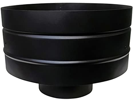 FOXY METAL FABRICATION Anti-Downdraught Chimney Cowl To Fit 5 Flue Pipe,SINGLE WALL FLUE PIPE ONLY, BE SURE TO MEASURE YOUR FLUE PIPE BEFORE PURCHASE.