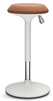 Ergotopia® Dykó ergonomischer Bürohocker - ergonomischer Sitzhocker mit Schwingeffekt - Sitzhöhe höhenverstellbar 56-83 cm - 360° drehbarer Hocker mit dynamischem Standfuß