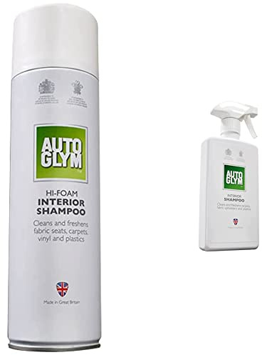 Autoglym 45012B Hi-Foam Interior Shampoo, 450ml & Interior Shampoo, 500ml - Car Interior Shampoo That Cleans and Freshens Carpets, Fabrics, Upholstery and Plastics