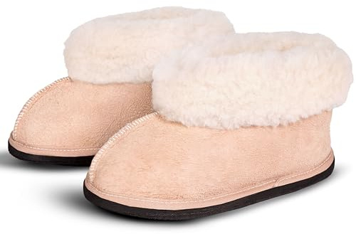 JCP Leathers - Genuine Sheepskin slippers - Standard Full - SS2 (US Footwear Size System, Adult, Men, Numeric, Medium, 6.5)