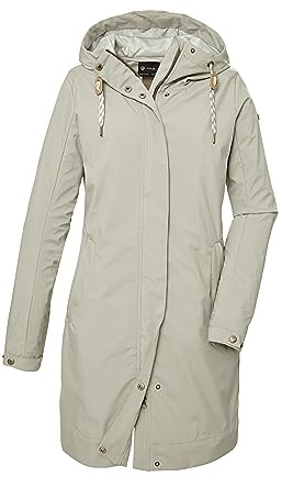 G.I.G.A. DX Softshellparkas för kvinnor med huva/utomhusjacka GS 16 WMN SFTSHLL PRK, champagne, 42, 41449-000