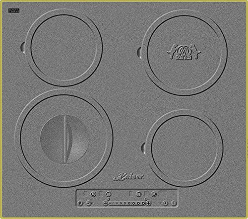 Kaiser Induktions-Kochfeld KCT 6705 RI Herd inkl. Grillplatte, Design des Gusseisen-Kochfeldes, Einbau Herd, 4 Kochzonen, ohne Rahmen