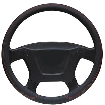 Lenkradbezug Auto Lenkradbezug Kunstleder Wrap Bus LKW Für 36 38 40 42 45 47 50 cm Universalgeflecht Am Lenkrad Lenkradschutz(Farbe:40 cm)