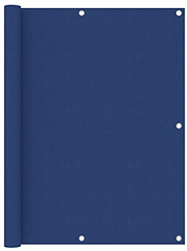 Iiaky Balkon-Sichtschutz Terrassen Sichtschutz Blackout Shade Terassensichtschutz Sichtschutz Garten Blau 120x600 cm Oxford-Gewebe