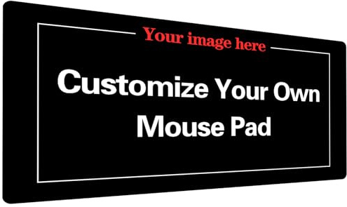 Personnalisé Photo Texte Tapis de Souris Speed Gaming 1200 x 600 mm – sous-Main de Table Grande Taille – Améliore la précision et la Vitesse Personalisée Tapis de Souris Gamer
