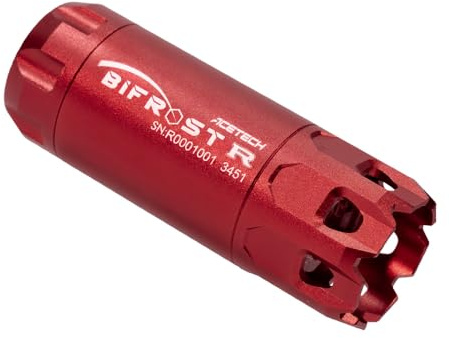 ACETECH Airsoft-Tracker für Pistole/Gewehr Bifrost R, negatives Gewinde, 14 mm, CCW M14- auf M11+, mit Adapter, kompatibel mit grünen/roten Kugeln und LED-Lichteffekten