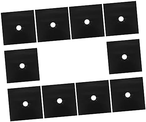 KONTONTY 10pcs Stove Covers for Gas Cookers Gas Stove Mat Protector Protector Cover Heat Resistant Oven Mitts